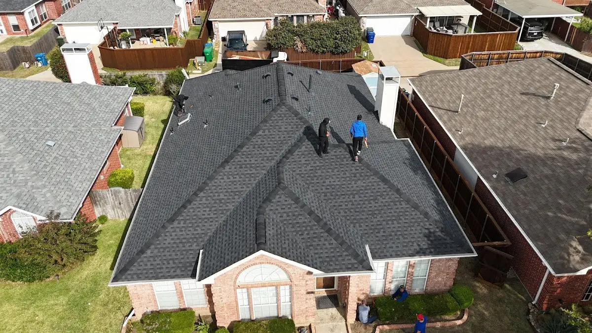 Slate & Tile Roof Repair work in progress on a Laguna Niguel property